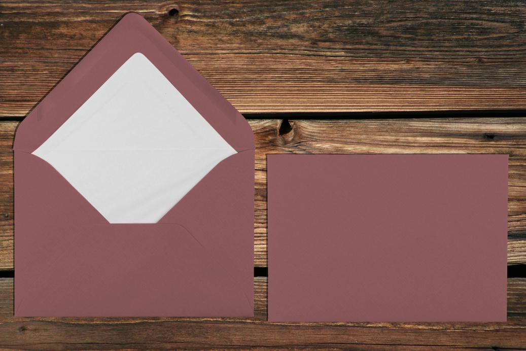 Briefhüllen mit Seidenfutter B6 125x176 mm Nassklebend Hortensia gerippt 100 g/qm